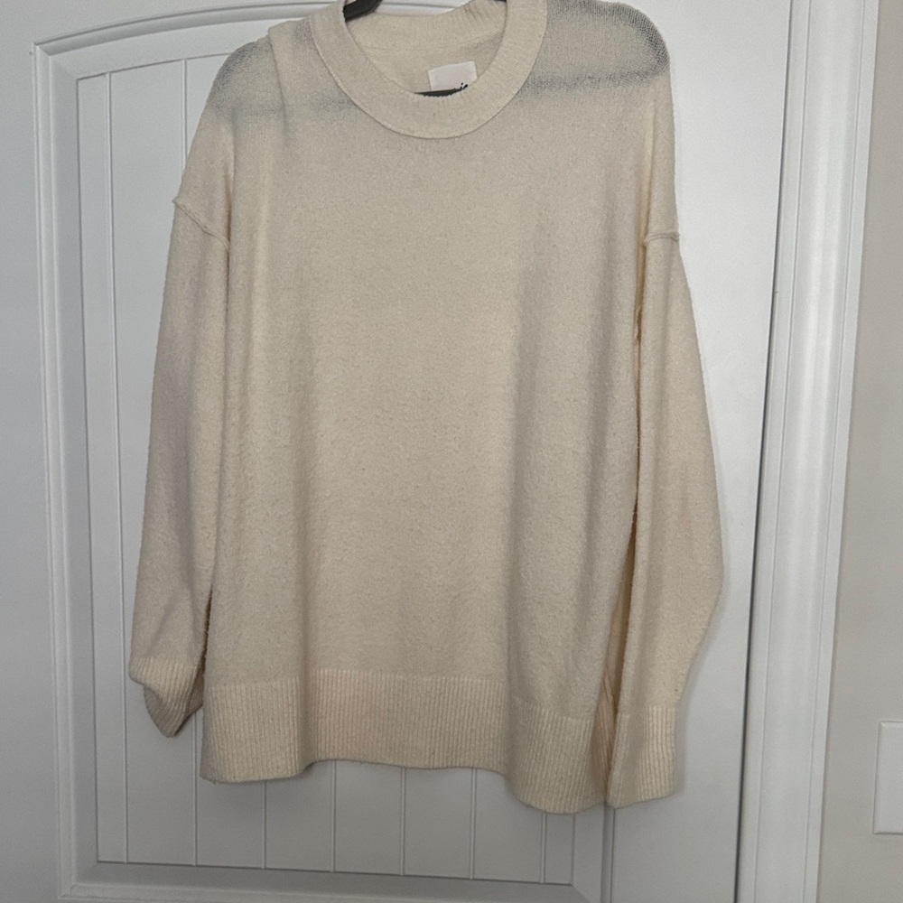 Aerie Soft Cream Knit Sweater